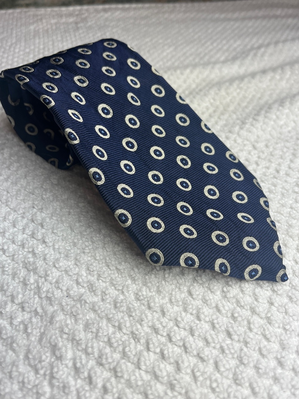 Ralph Lauren Polo Navy Silk Tie Men’s Formal Preppy Workwear Office Business